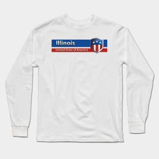 Illinois - United State of America Long Sleeve T-Shirt